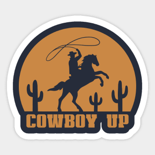 Cowboy Up Sticker